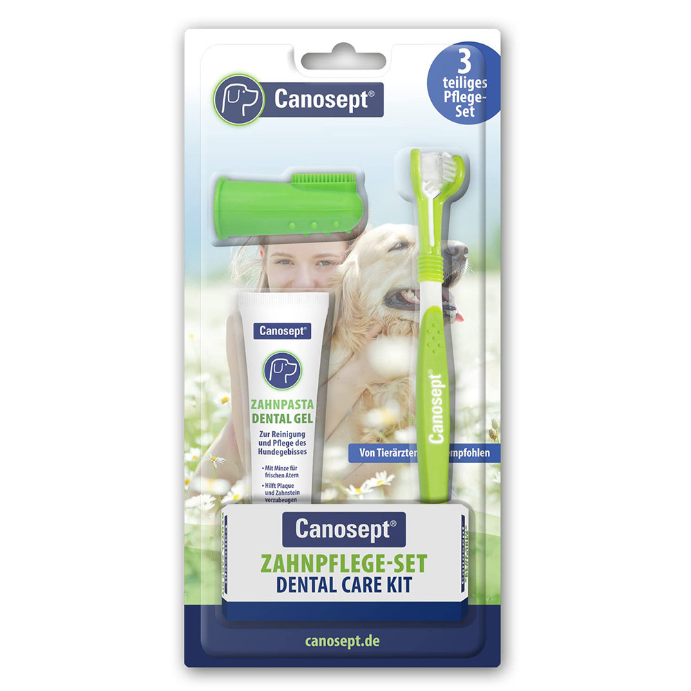 Kit de higiene dentária para cães - Canosept