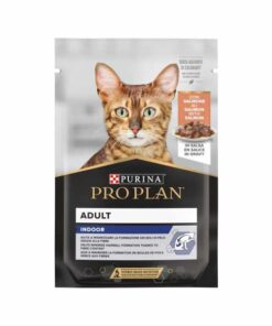 Pro Plan Indoor - em molho para gato adulto de interior - Salmão