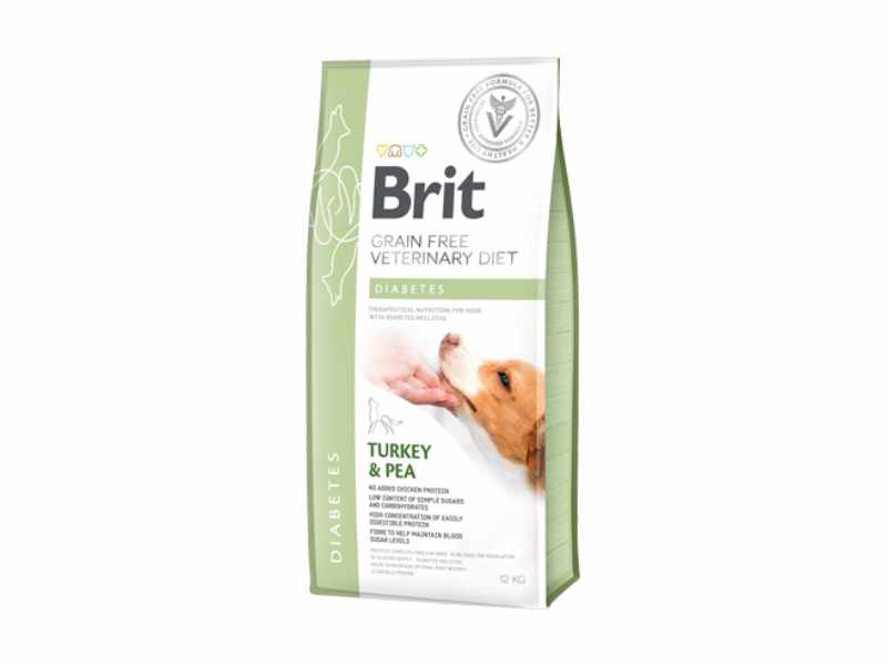 Brit Veterinary Diet Dog Diabetes Grain-Free Turkey e Pea