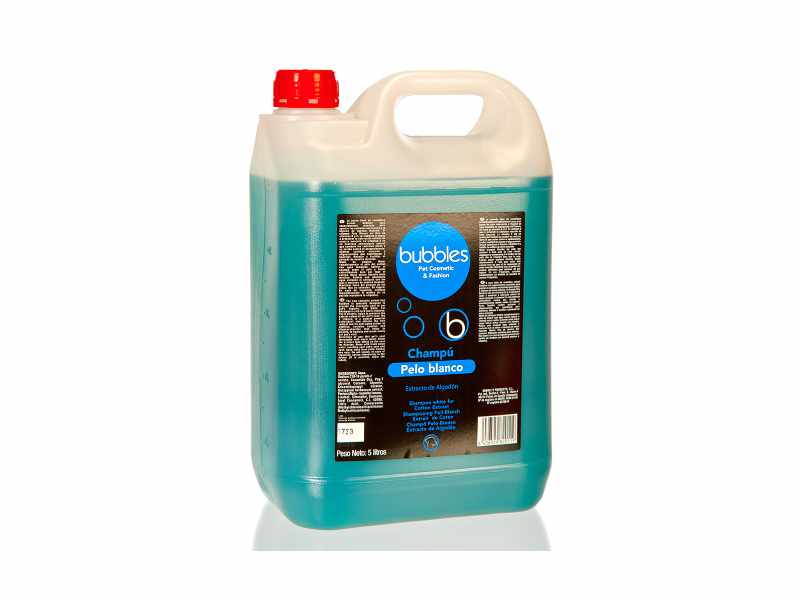 Champô para cães e gatos de pelo branco da Bubble's - Image 3