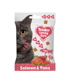Soft Snacks de salmão e atum para gato da Duvo Plus